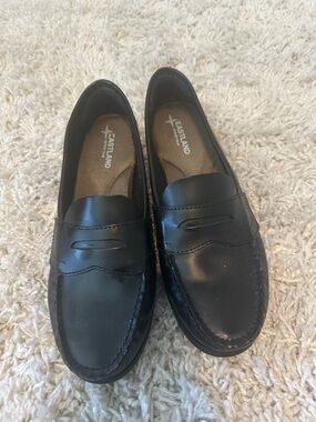 Eastland Black Leather Memory Foam Slip-On Loafers Womens Shoes Classic 3921 11